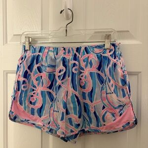 Lilly Pulitzer Blue and Pink Athletic Shorts